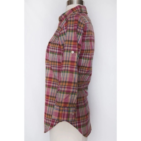 Ralph Lauren Sport Woman ¾ Safari Plaid Shirt
Button Down Shirt Sz. US 2 NWT - Picture 6 of 6